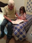 Phil reading to Molly