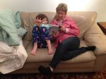 Noni reading to Claire